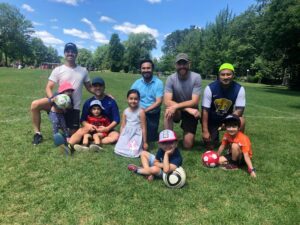 Saturday morning soccer for dads & kids @ Parc Victoria